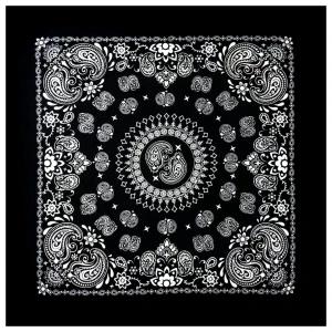 Generic Bandana Cotton Black Design