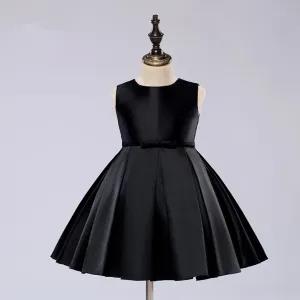 Black 10Y Party Casual Frock Dress For Girls 1-12 Years New