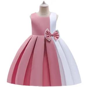 10Y,Pink Party Casual Frock Dress For Girls 1-6 Years New F