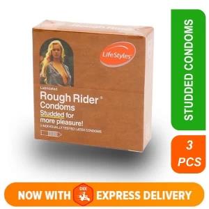 Rough Rider Studded Condoms- 3PS