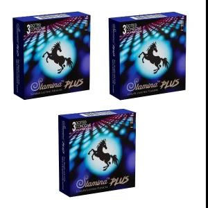 Stamina Plus Delay Dotted Condoms 9Pcs