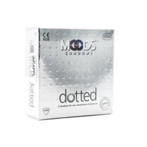 MOODS 3 condoms (Dotted)
