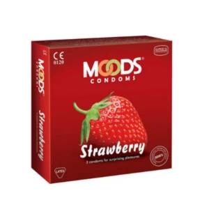 MOODS 3 condoms (Strawberry Flavor)