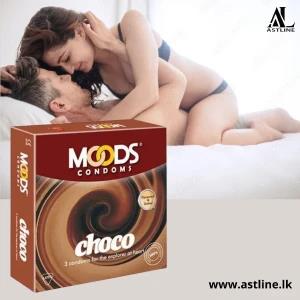 MOODS CHOCOLATE FLAVOURED CONDOMS 3Pcs