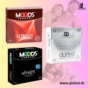 Moods Dotted Condoms All Night Condoms Ultrathin 9pcs