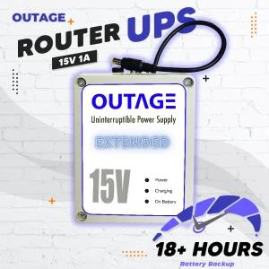 OUTAGE HR-NPJ015-EXT 15V 1A Router UPS Extended