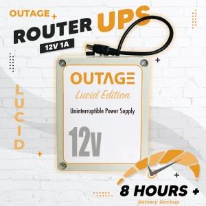 OUTAGE Router UPS 12V 1A Lucid Edition