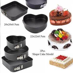 Generic 3 Shaped Cake Mould Set Non-Stick