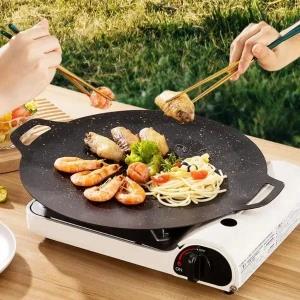 32cm Grill Pan / Korean / Round / Non-Stick / Barbecue