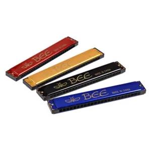 Multicolor Bee 24 Holes Simple Tone Quality Harmonica Mouth