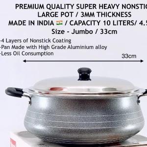 Non-Stick Gravy Pot with Lid Induction - Jumbo