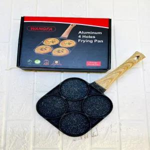 Egg Cooker Pan, Frying Pan Aluminum Alloy 4 Hole 18cm Heat R