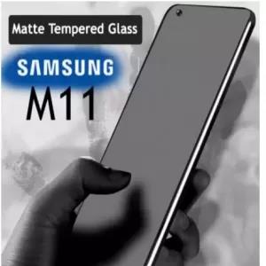 A11 / M11 Full Glue Anti-Fingerprint Matte Tempered Glass fo