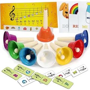 Generic 8 Note Diatonic Hand Bells Musical Instrument