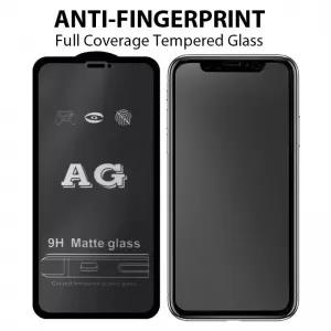 OPPO F17 Stylish Full Cover Matte Texture Tempered Glass no