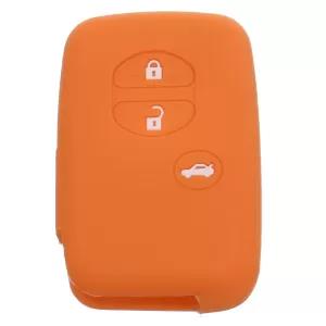 Orange Silicone Case Cover For Toyota Prado Extra Safe Crown