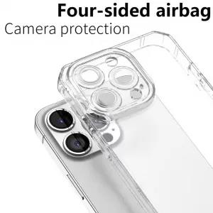 Realme Narzo 50i Luxury Transparent Airbag Bumper Case Cryst