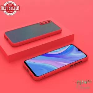 Red Huawei Y6P Gingle Covers Case With Contrast Button For H