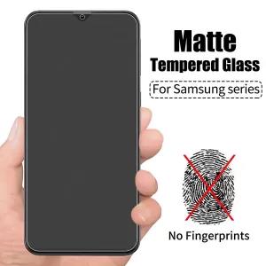 Samsung Galaxy A12 Stylish Full Cover Matte Texture Tempered