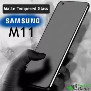 Samsung Galaxy M11 Full Glue Anti-Fingerprint Matte Tempered