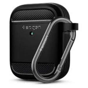 Spigen Rugged Armor Airpods Protective Case Matte Black