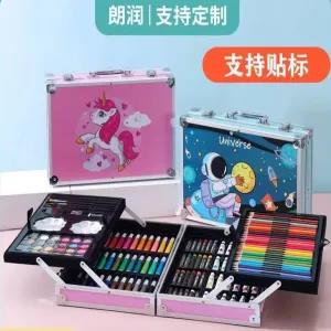 Blue 145 pcs Color Box with Multiple Coloring Kit, Professio