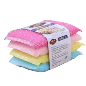 Generic Dish Washing Sponge Multicolor Cleaning (Pack of 4)