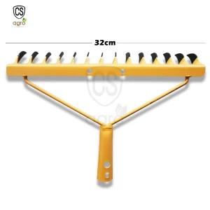 Heavy Duty 14-tooth Garden Rake Pine Soil Rake