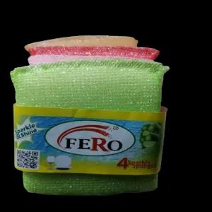 Multicolor FERO Sparkle & Shine Sparkle Sponges (Set of 4)