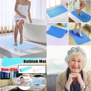 Bath Mats,Washable,,Drain Holes with Suction Cups