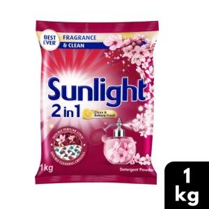 Sunlight Clean And Sakura Fresh Detergent Powder 1kg