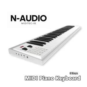 White MIDI N-AUDIO MIDITEC 61