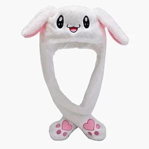 Plush Rabbit hat Huggable Bunny
