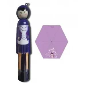 Purple Cartoon character bottle umbrella Cute Doll Bottle Fo