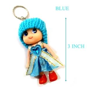 Cute Baby Doll Key Tag - Blue