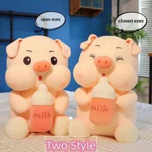 Generic Pink pig fat plush toy 35cm