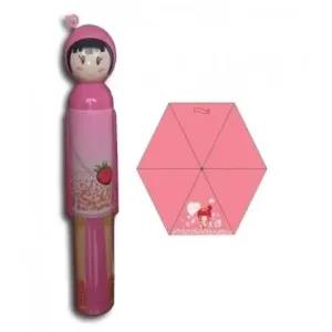 Pink Cartoon character bottle umbrella Cute Doll Bottle Fold
