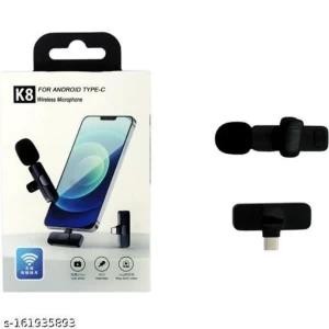 K8 Wireless Lavalier Mini Mic for iPhone Android Type C