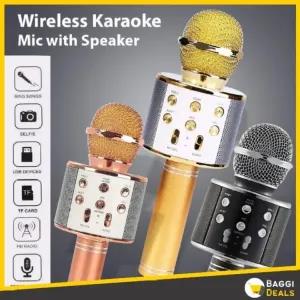 Random-Color Wireless Karaoke Mic Rechargeable Bluetooth Sin
