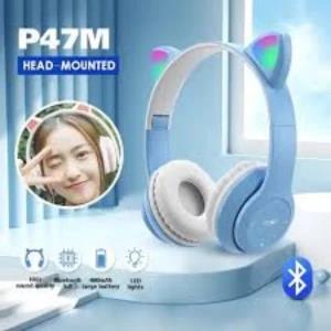 Wireless P47M Cat Ear LED Light Up Bluetooth Headphones