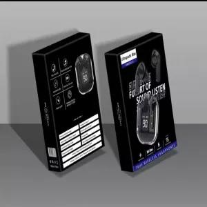 Black Air31 ultrapod max tws Earbuds crystal buds