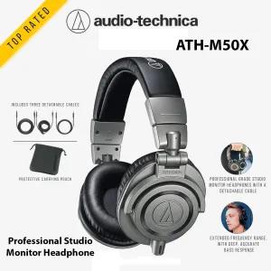 Black ATH-M50X Adio technica Professional Studio Monitor Hea