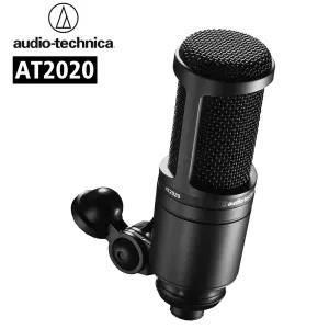 Black Audio-Technica AT2020 Cardioid Condenser Studio XLR Mi