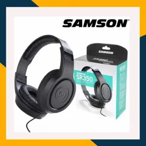 Black Samson SR350 - Over-Ear Stereo Open Studio Headphones