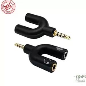 Claudia Earphone Headphone Splitter 3.5mm Microphone