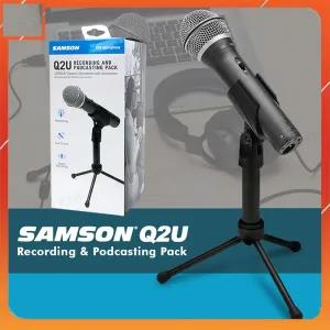 Grey SAMSON Q2U Recording and Podcasting Pack - USB/XLR