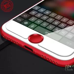 Red Red Iphone Home Button Sticker Support Finger Print Unlo