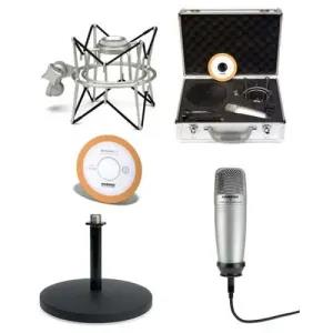 Silver Samson C03U USB Recording/Podcasting Microphone Packa