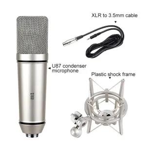 Silver Xtuga U87 Studio Recording Condenser Cardioid Microph