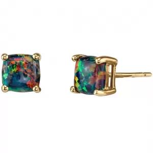 Generic Stud Earrings Colorful White Gold Plated